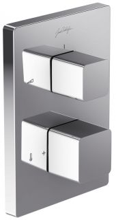 Смеситель для душа Jacob Delafon Square E75387-CP с термостатом хром