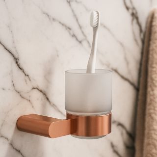 Стакан для ванной комнаты Knotlor SC102RB, бронза