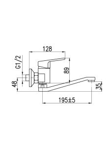 Смеситель для кухни Rav Slezak Colorado CO101.5/26 хром