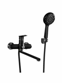 Смеситель для ванны и душа Frap F2249-6 черный хром