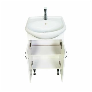 Тумба с раковиной Orange Роса LA-45TUW+RA белый