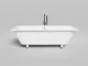 Ванна из искусственного камня Salini Orlanda Axis S-Stone 103222M 180x80см белый матовый