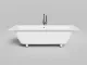 Ванна из искусственного камня Salini Orlanda Axis S-Stone 103221M 190x80см белый матовый