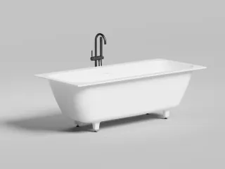 Ванна из искусственного камня Salini Orlanda Axis Kit S-Sense 103312GRH 180x80см RAL снаружи