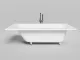 Ванна из искусственного камня Salini Orlanda Plus Kit S-Sense 102114G 190x100см белый глянцевый