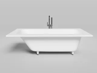 Ванна из искусственного камня Salini Orlanda Plus Kit S-Sense 102114M 190x100см белый матовый