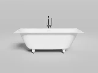 Ванна из искусственного камня Salini Ornella Axis Kit S-Sense 103513M 170x75см белый матовый