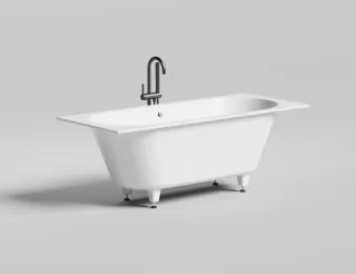 Ванна из искусственного камня Salini Ornella Axis S-Stone 104623MRH 170x70см RAL снаружи