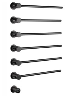 Полотенцесушитель электрический встраиваемый Wonzon & Woghand Baden WW-AL366-GM 55x78 см с внутренней частью тёмный графит