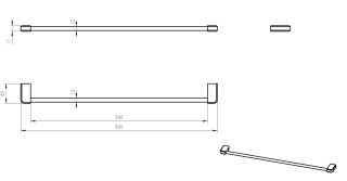 Вешалка для полотенец Wonzon & Woghand WW-V3101-CR хром