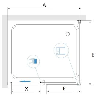 Душевой уголок RGW PA-76 (PA-016 + Z-050-2) 35087680-11 180x100см хром