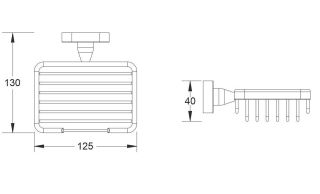 Мыльница Shevanik SG5104T оружейная сталь