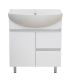 Напольная тумба под раковину Misty Амур с двумя ящиками 70см белый