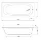 Ванна акриловая Cezares PIAVE-160-70-42-W37