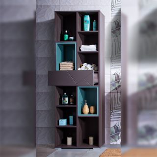 Пенал Бриклаер Кристалл 4627125414763 60 см ясень анкор темный