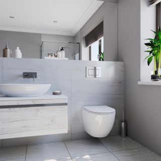 Подвесной унитаз Point Афина PN41041 безободковый белый ТОРНАДО