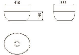 Раковина Point Сатурн PN43902 41см белый