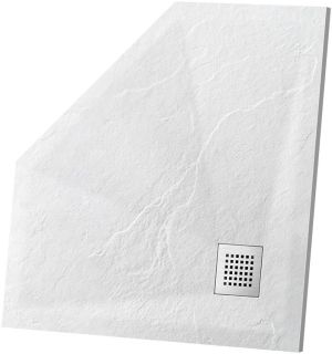 Поддон из камня Vincea VST-4SP9090W, 900*900, белый матовый