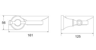 Мыльница Rose RG1903E золото