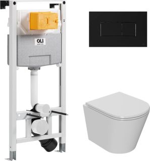 Комплект унитаза с инсталляцией Point Виктория 879235pKA03+PN41061 с сиденьем Микролифт