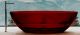 Прозрачная ванна ABBER Kristall AT9702Rubin из полиэфирной смолы 180x85см красный