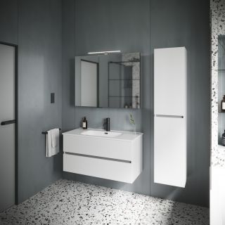 Подвесная тумба под раковину Sancos Urban UR100W 100см белый глянец