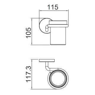 Стакан Gappo G30706-6 чёрнрый