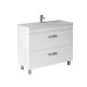 Тумба под раковину напольная Velvex Orlando tn.ORL.CLA.100.2Y белый матовый, 100 см