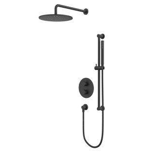 Душевой комплект термостатический WHITECROSS Y YSET09BL чёрный матовый