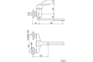 Смеситель для кухни Rav Slezak Sazava SA301.5/23 хром