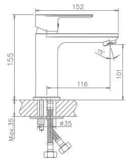 Смеситель для раковины Haiba HB10505-8 белый