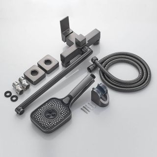 Смеситель для ванны Shevanik S9622T оружейная сталь