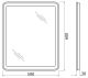 Зеркало BelBagno с LED-подсветкой и кнопочным управлением SPC-MAR-500-600-LED-BTN
