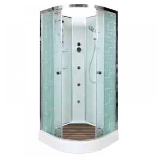 Душевая кабина Deto ЕМ1580 N с гидромассажем (гм.) 80х80х208 см