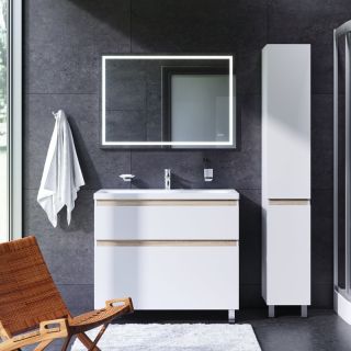 Зеркало Am.pm Gem с LED-подсветкой по периметру 100 см M91AMOX1001WG