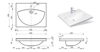 Раковина Эстет Bella silk ФР-00014918 60см белый