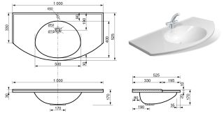 Раковина Эстет Florida silk ФР-00014966 100см белый
