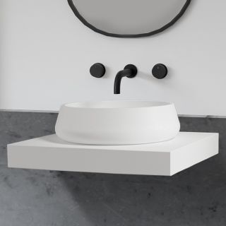 Раковина ABBER Stein AS2605 60см белый матовый