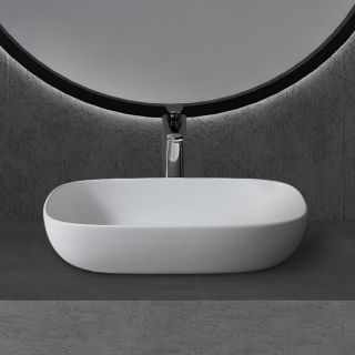 Раковина ABBER Stein AS2620 60см белый матовый