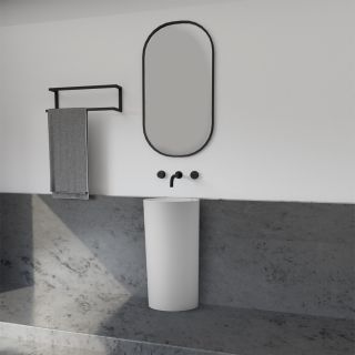 Напольная раковина ABBER Stein AS2506 45см белый матовый