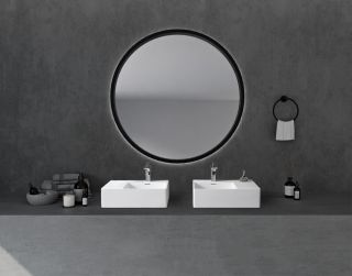 Подвесная раковина ABBER Stein AS2644 R правая 56см белый матовый