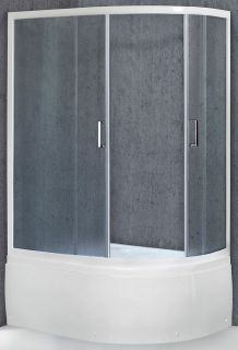 Душевой уголок Royal Bath BK 120x80см левый белый RB8120BK-C-L