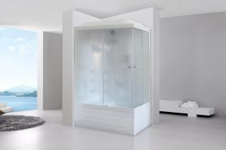 Душевая кабина Royal Bath BP левая стекло матовое 120x80см RB8120BP2-M-L