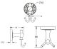 Крючок для ванной комнаты двойной Rose RG1021Q бронза