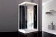Душевая кабина Royal Bath HP правая стекло чёрное/прозрачное 120x80см RB8120HP6-BT-R