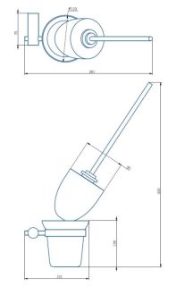 Ёршик Haiba HB8410-7 чёрный матовый