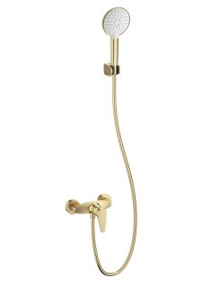 Смеситель для душа с гарнитуром Wonzon & Woghand Alfa WW-AE3102-BG брашированное золото