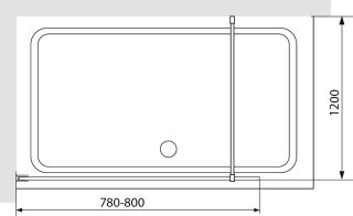 Душевая перегородка RGW WA-012B