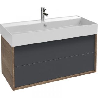 Тумба под раковину Jacob Delafon Vivienne EB1585-E52-S40 100 см серый/дуб