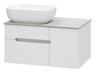 Подвесная тумба под раковину Misty Роял 80см белый